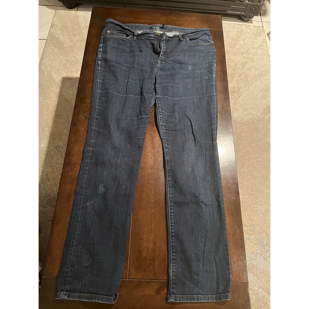 Lauren Ralph Lauren Regal Straight Ankle Dark Wash Jeans‎ Size 16